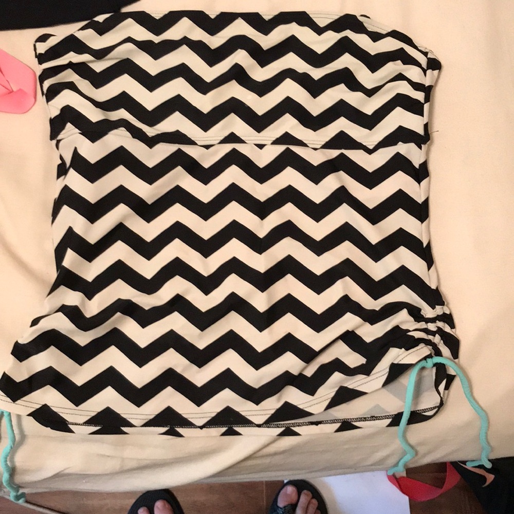 Teal pretty tankini top
